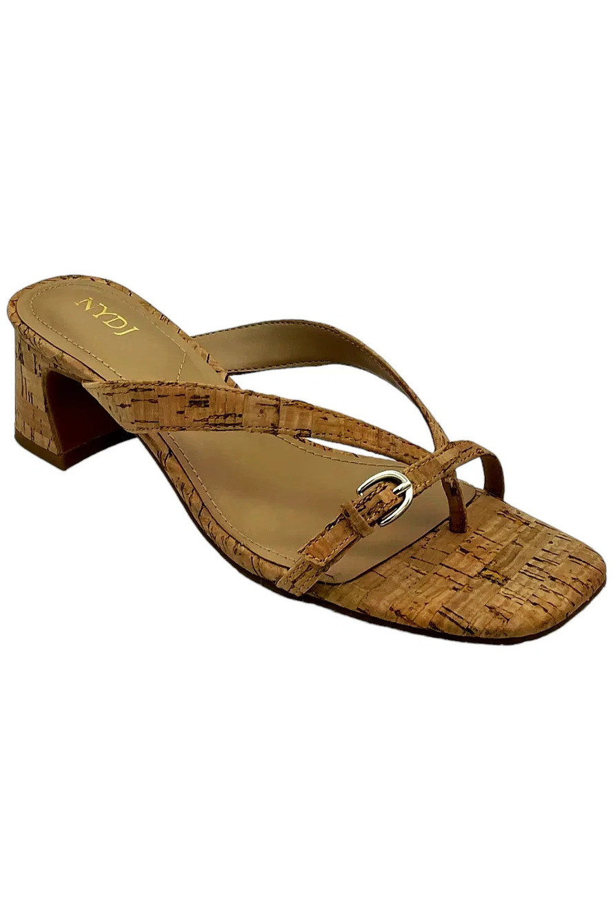 NYDJ Women's Glam Strappy Slip-On Sandal Cork - Medium